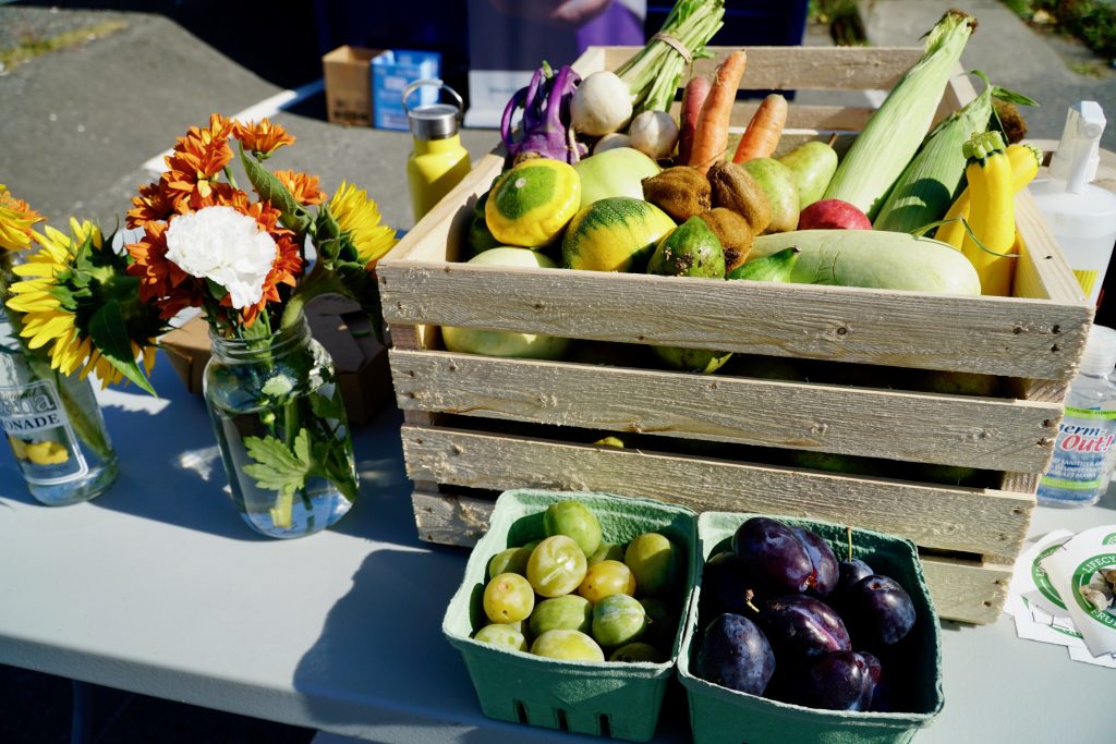 Crate of fruits